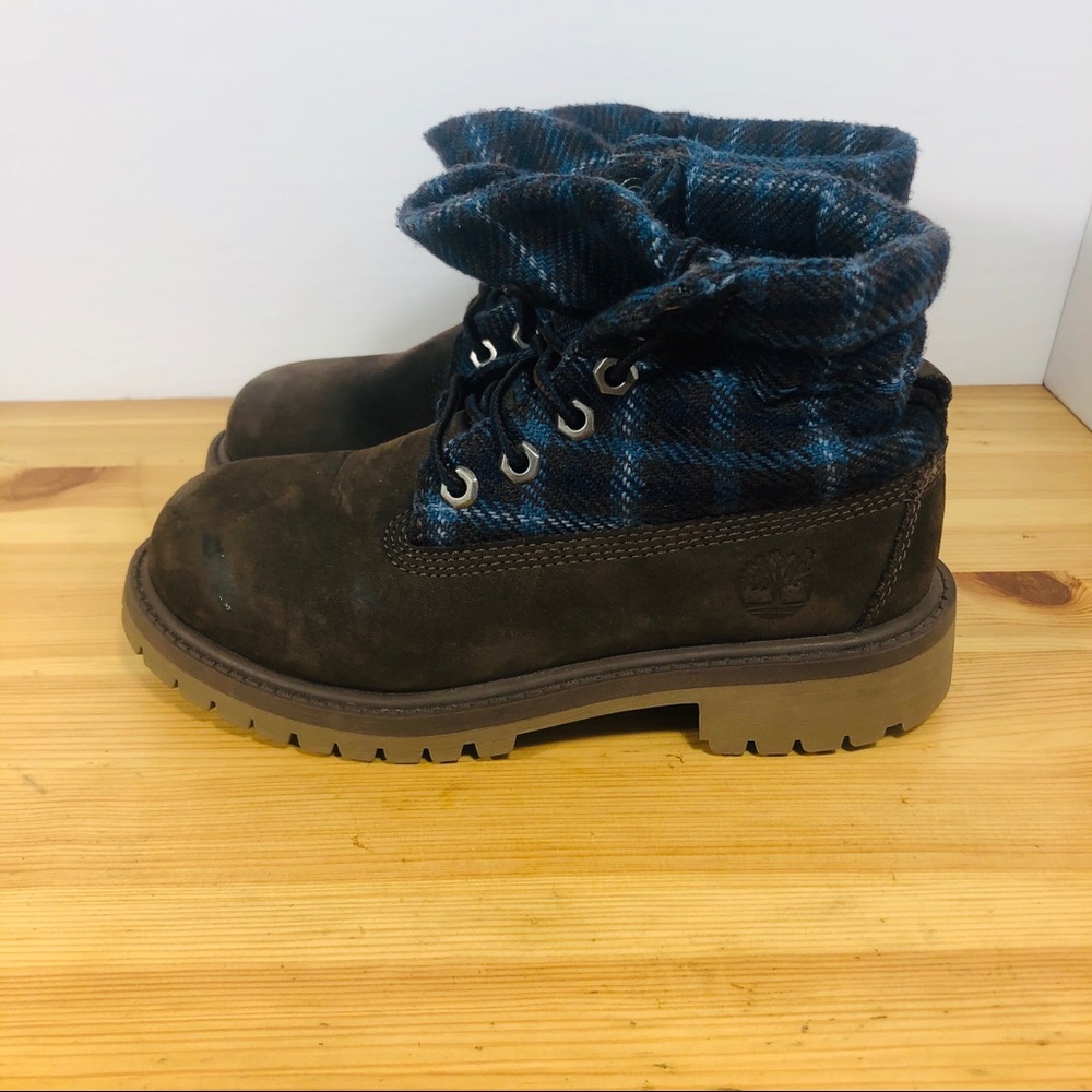 Timberland Utility Roll Top Boots Boys SZ 13
